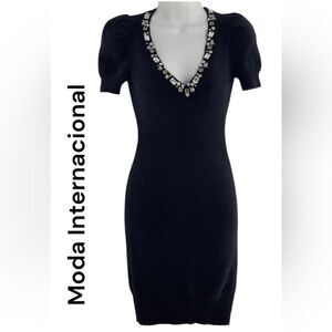 Moda International Angora Blend Short Sleeve
Sweater Dresses Sz L